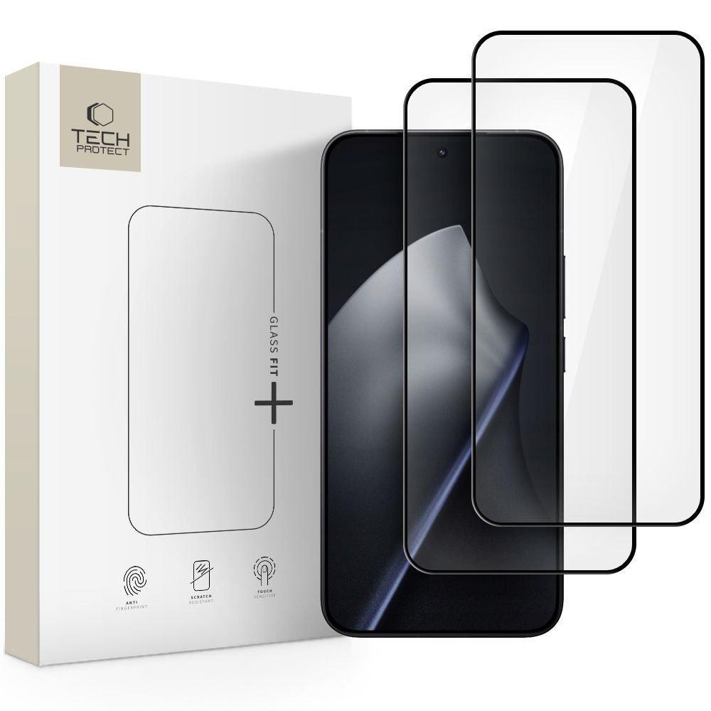 Kaitseklaas Tech-Protect Glass Fit+ Xiaomi 15T / 15T Pro (must) — SkyMobile e-pood