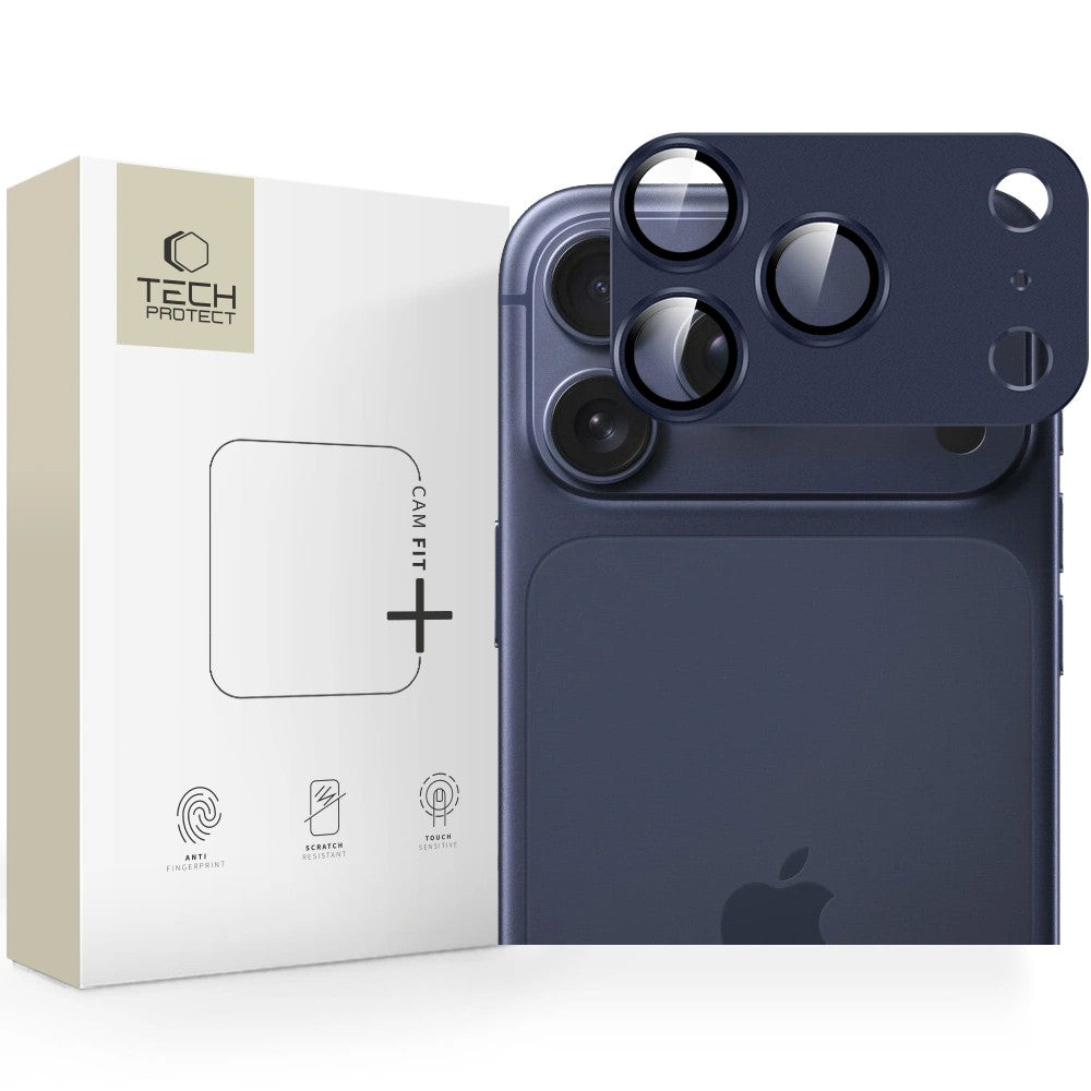 Kaitseklaas Tech-Protect CamFull Fit+ tagakaamerale iPhone 17 Pro Max (sinine) — SkyMobile e-pood