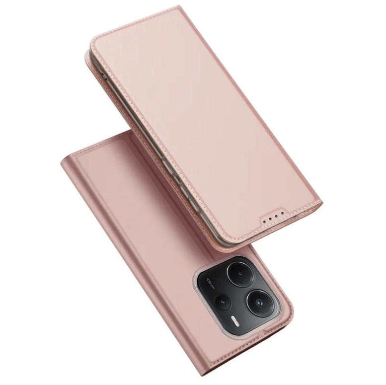 Ümbris kaanega Dux Ducis Skin Pro Xiaomi Redmi Note 14 4G roosakuld — SkyMobile e-pood
