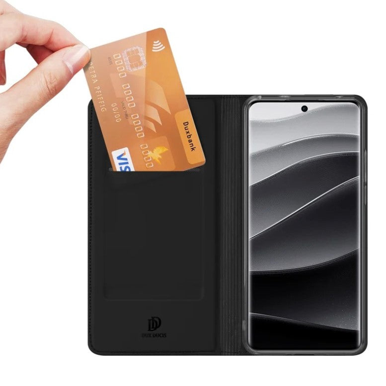 Ümbris kaanega Dux Ducis Skin Pro Xiaomi Redmi Note 14 Pro Plus 5G must — SkyMobile e-pood