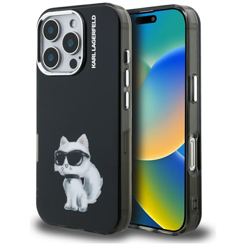 Karl Lagerfeld IML Aquarelle Choupette & Logo Case iPhone 16 Pro (must) — SkyMobile e-pood