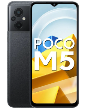 Telefon Xiaomi Poco M5 4/128 GB (must) kasutatud — SkyMobile e-pood