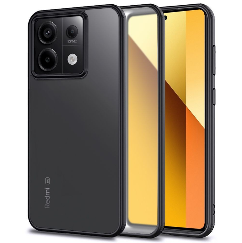 Ümbris Reach Matte Xiaomi Redmi Note 14 4G (läbipaistev / must) — SkyMobile e-pood