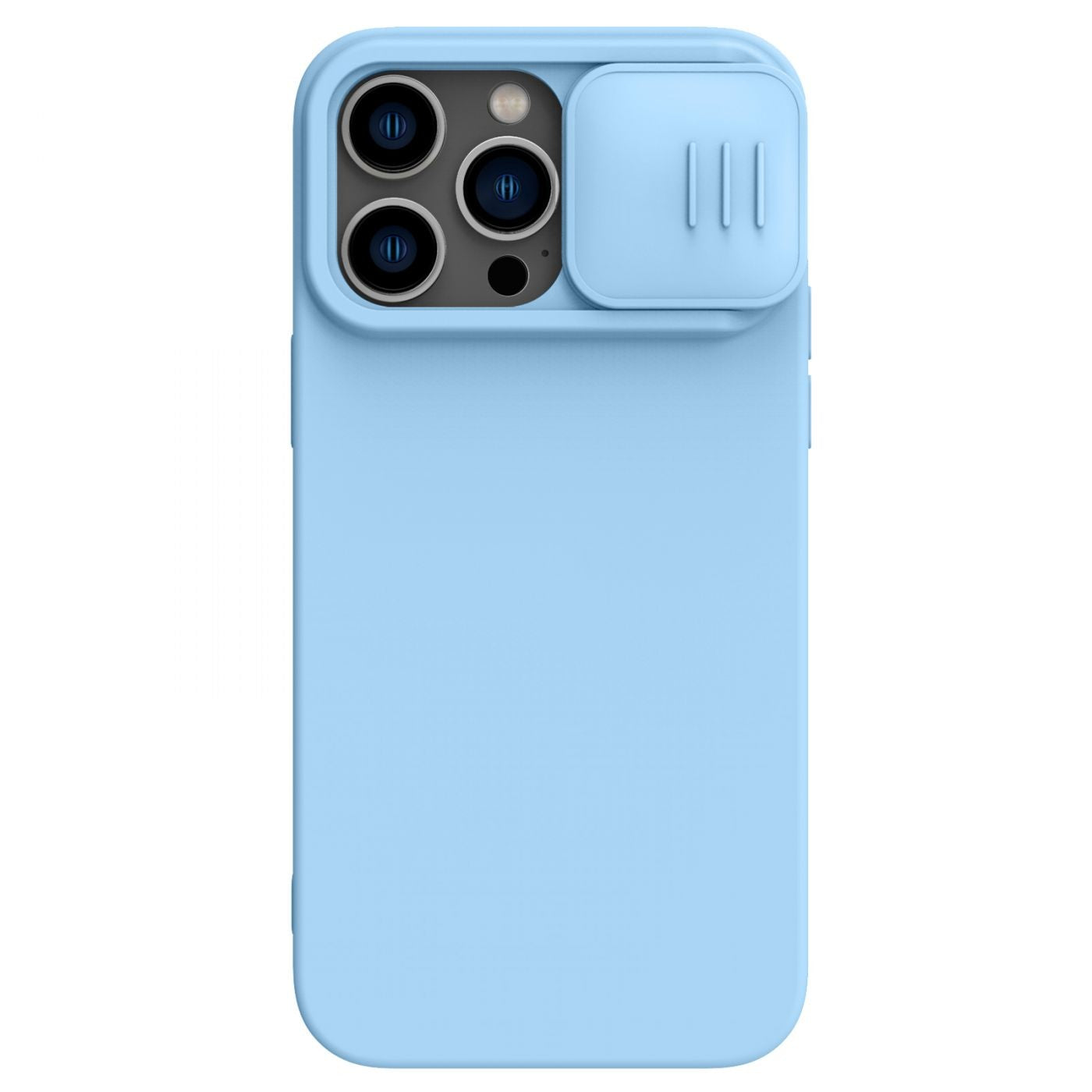 Ümbris Nillkin CamShield Silky Silicone iPhone 14 Pro Max helesinine — SkyMobile e-pood