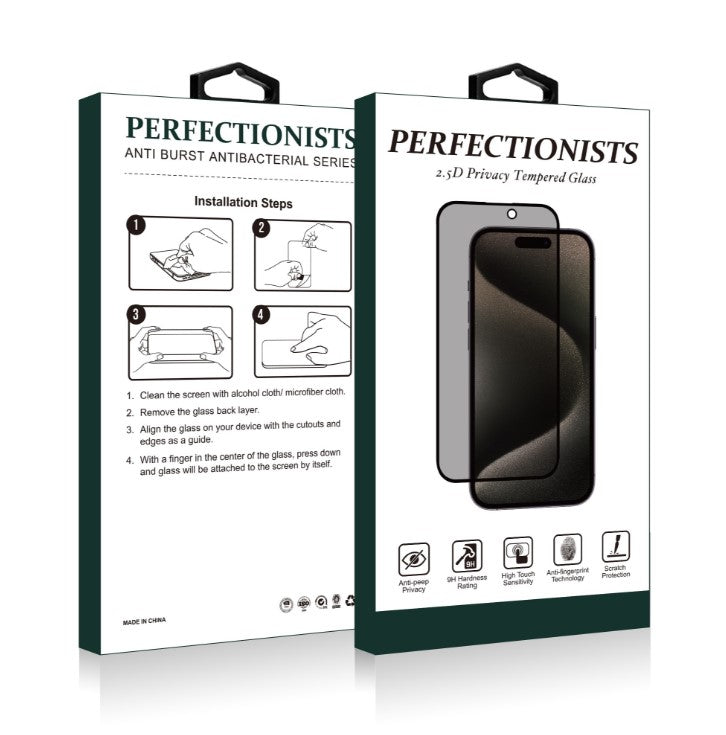 Kaitseklaas 2.5D Perfectionist Privacy Samsung S26 Plus (must) — SkyMobile e-pood
