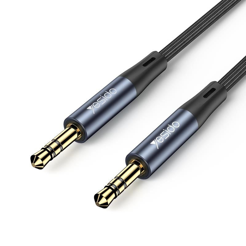 AUX kaabel YESIDO YAU39 3.5mm-3.5mm (must) — SkyMobile e-pood