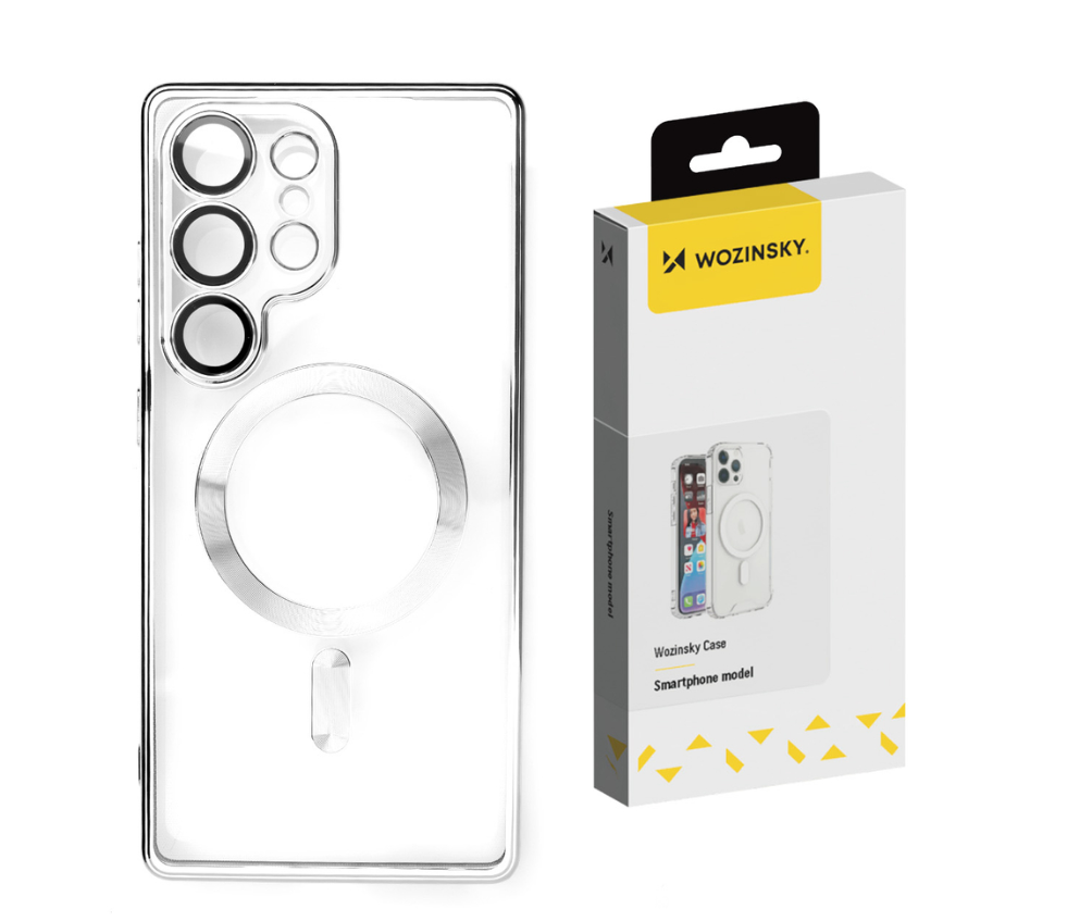 Silikoon Wozinsky Electroplated MagSafe Samsung S24 FE (läbipaistev/hõbe) — SkyMobile e-pood