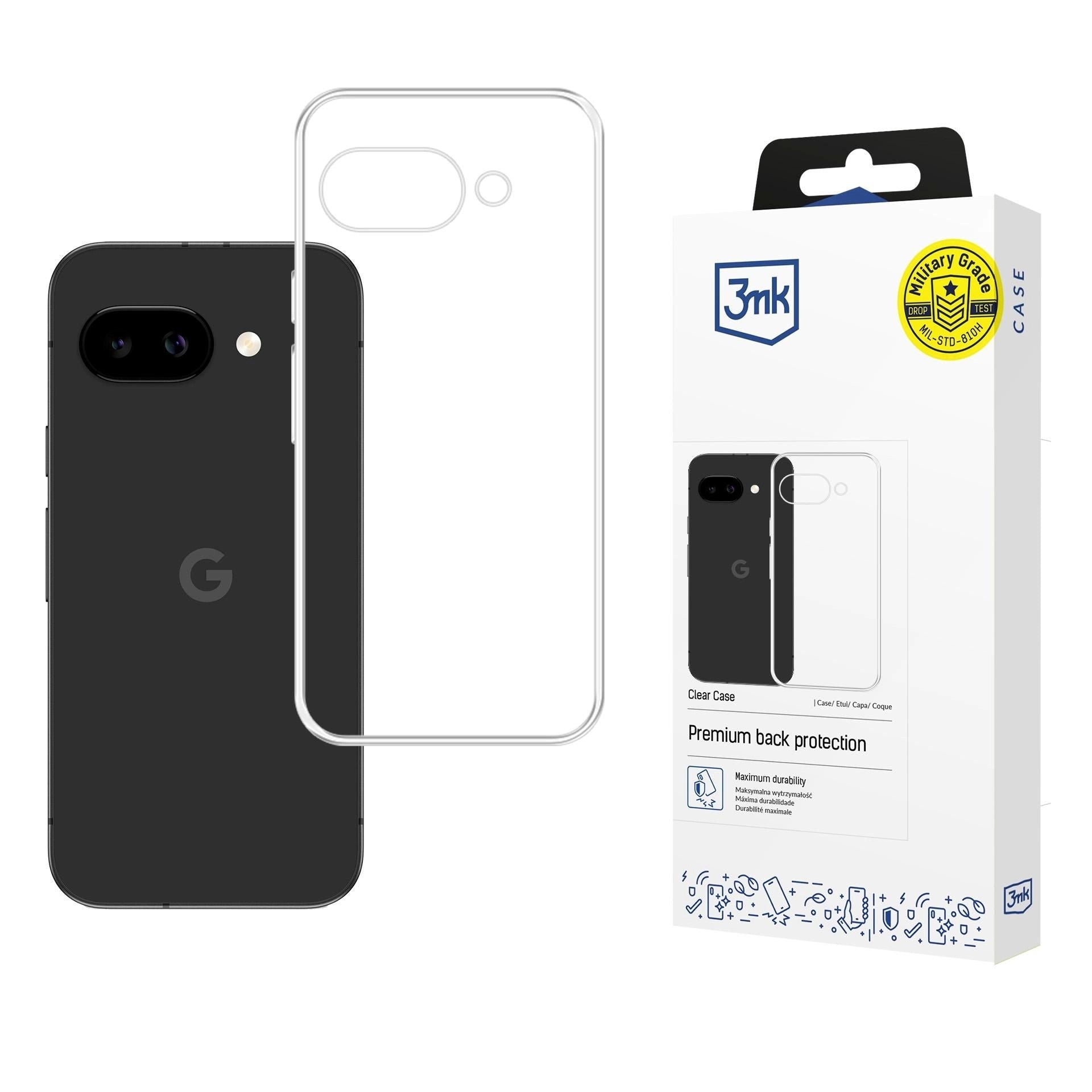 Silikoon 3mk Clear Case 1,2mm Google Pixel 10A (läbipaistev) — SkyMobile e-pood