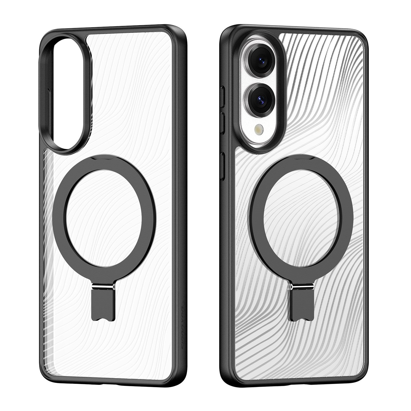 Ümbris Dux Ducis Aimo Magnetic Stand Samsung 26 (läbipaistev / must) — SkyMobile e-pood