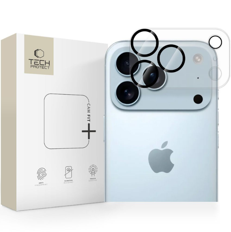 Kaitseklaas Tech-Protect Cam Fit+ tagakaamerale iPhone 17 Pro Max (läbipaistev) — SkyMobile