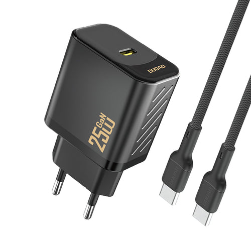 Laadija juhtmega Type-C-Type-C Dudao A27, 25w (must) — SkyMobile e-pood