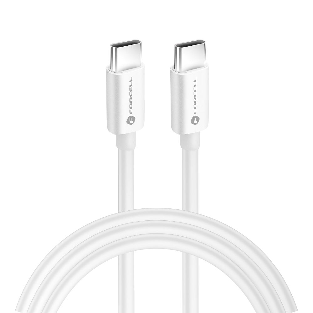 Juhe Forcell F-Energy Forcell F-Energy QC4.0 PD 5A 100W Silicone Type-C to Type-C 2m (valge) — Sk