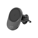 Autohoidik laadijaga Tech-Protect MM15W-V1 15W, ventilatsiooni (must)