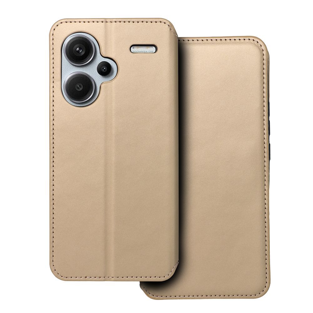 Ümbris kaanega Dual Pocket Xiaomi Redmi Note 13 Pro Plus (kuldne) — SkyMobile e-pood