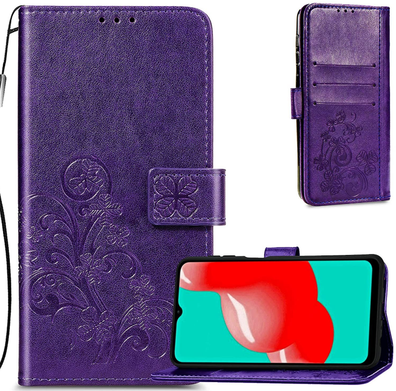 Ümbris kaanega Flower Book Samsung A55 (lilla) — SkyMobile e-pood