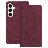 Ümbris kaanega Smart Suede Samsung Galaxy S24 (viinamari)