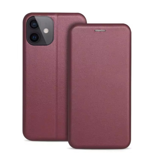 Ümbris kaanega Book Elegance Xiaomi Redmi 12 / Note 12R / Poco M6 Pro (viinamari)