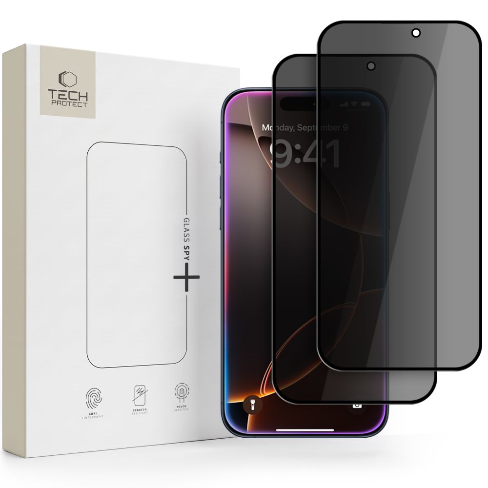 Kaitseklaas Tech-Protect Glass SPY Privacy iPhone 18 Pro Max (must)