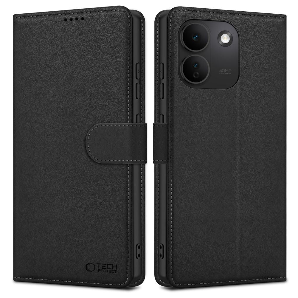 Ümbris kaanega Tech-Protect Wallet Xiaomi Redmi Note 17 Pro Max 5G (matt must)