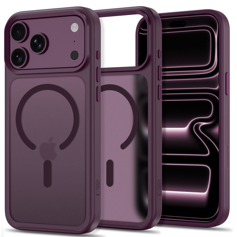 Ümbris Tech-Protect Magmat Magsafe CC iPhone 18 Pro Max / 17 Pro Max - Matte (bordoopunane)