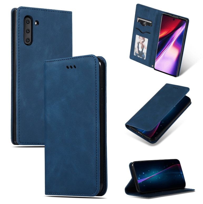 Ūmbris kaanega Business Style Samsung A165 A16 4G / A166 A16 5G (tumesinine)
