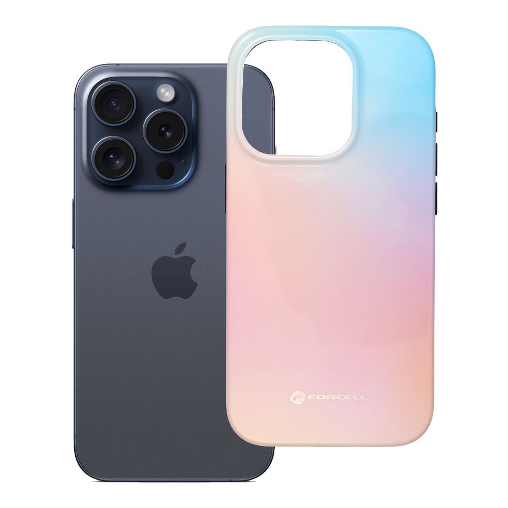Ümbris Forcell F-Protect Mirage MagSafe Iphone 15 Pro ( roosakas-sinine)