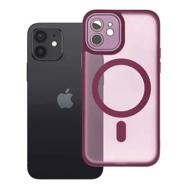 Silicone VARIETE MAG ümbris iPhone 12 (viinamari)