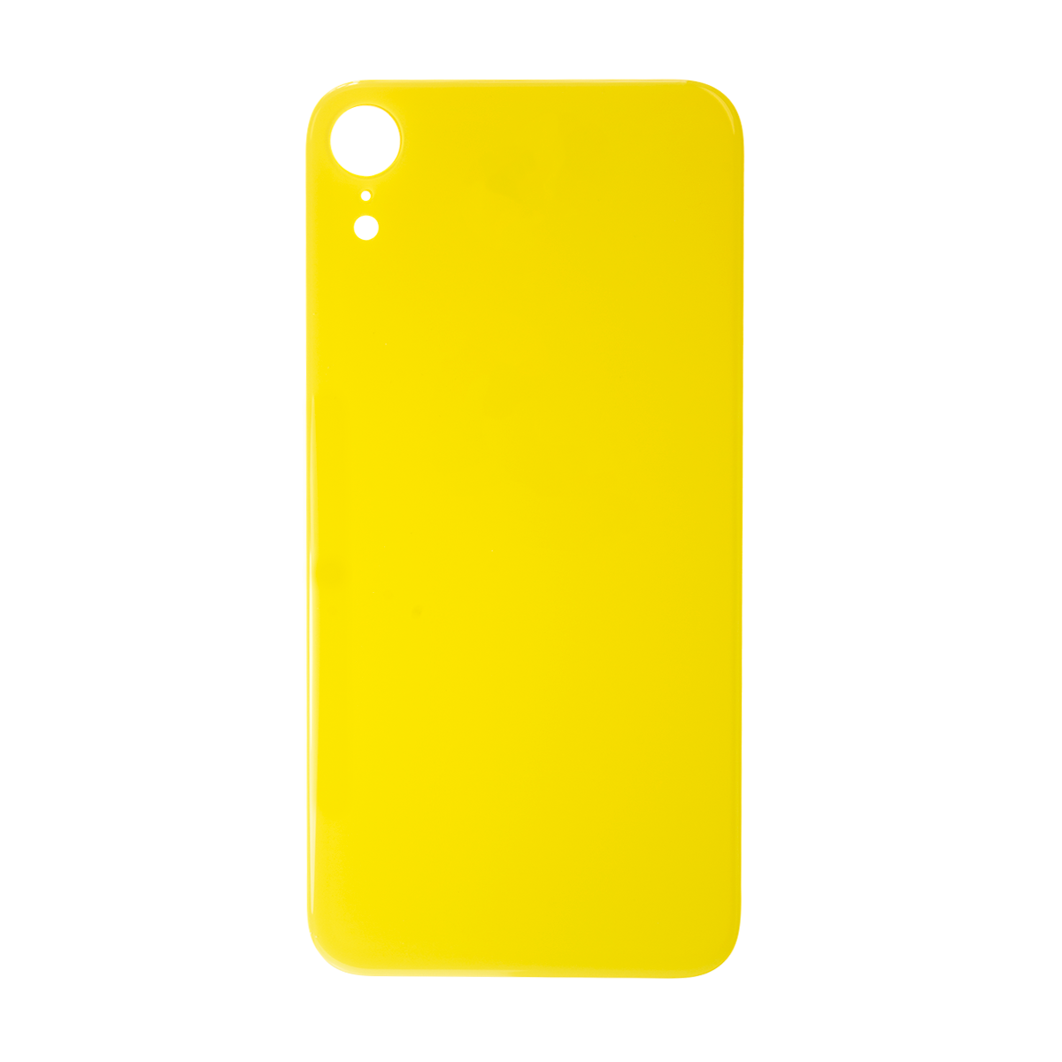 Varuosa iPhone XR tagumine klaas suurema avaga kaamera jaoks (kollane)
