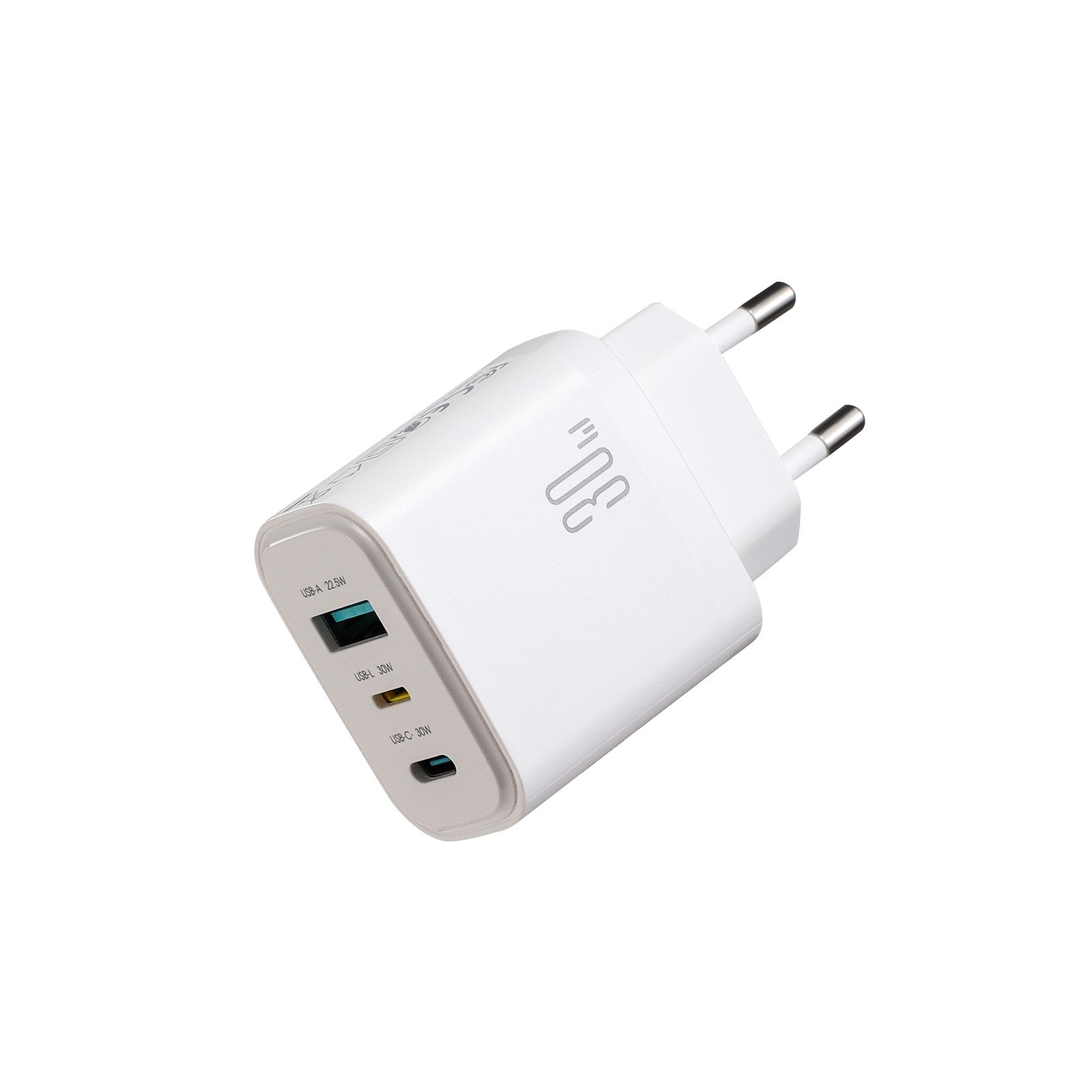 Adapter Joyroom JR-TG6 2xType-C / USB-A 30W (valge)