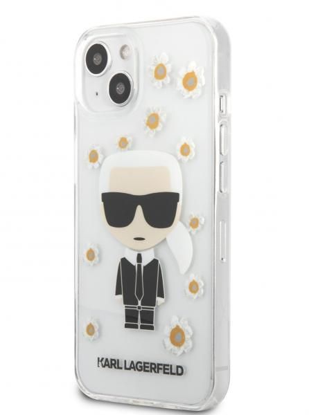 Karl Lagerfeld Ümbris KLHCP13LHFLT Iphone 13 Pro (läbipaistev/flower ikonik)