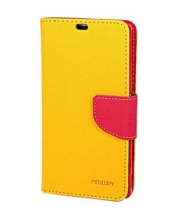 Ümbris kaanega Mercury Sony Xperia Z (kollane/roosa)
