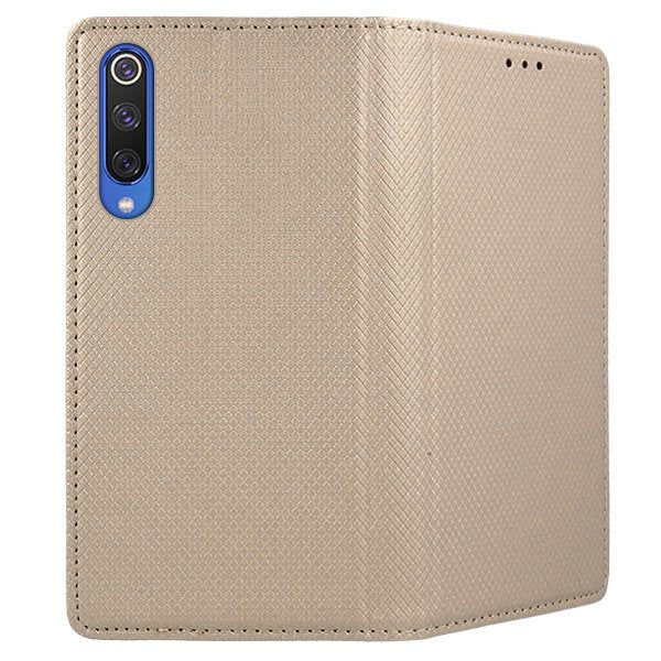 Ümbris kaanega Smart Magnet Xiaomi Mi 9 (kuldne)