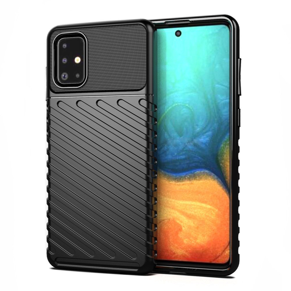 Thunder Rugged Silikoon Ümbris Samsung Galaxy A51 (must)