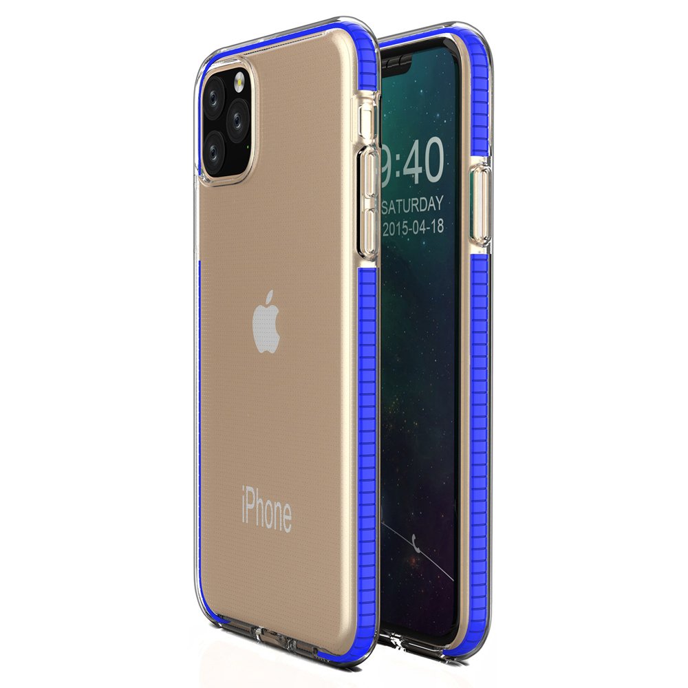 Spring TPU Ümbris Iphone 11 Pro (tumesinine raam)