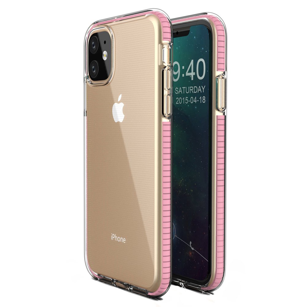 Spring TPU Ümbris Iphone 11 (heleroosa raam)
