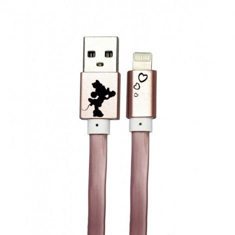 USB juhe Disney Iphone 5/ 6/ 7/ 8/ X/ 11 (rose-gold)