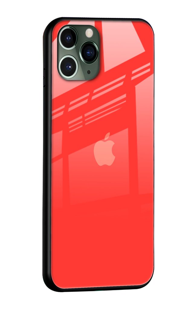 Plastik Glass Ümbris Iphone 11 Pro (punane)