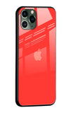 Plastik Glass Ümbris Iphone 11 Pro (punane)