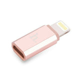 Hoco üleminek Micro USB - Lightning (roosa)