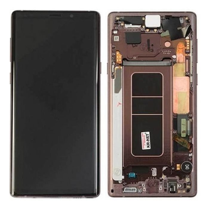 Varuosa Samsung Note 9/N960 ekraan+korpus originaal (pruun)