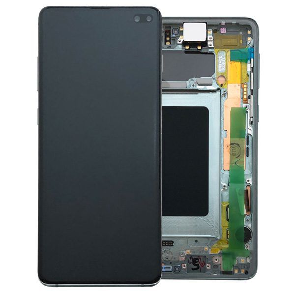 Varuosa Samsung Galaxy S10 PLUS/sm-G975F ekraan raamiga must (service pack)