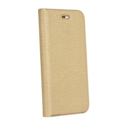Ümbris kaanega Luna Book Huawei P Smart 2021 (kuldne)