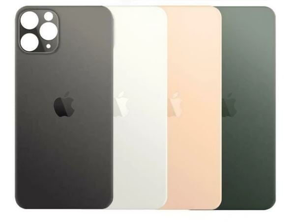 Varuosa iPhone 12 Pro Max tagumine klaas suurema avaga kaamera jaoks (must)