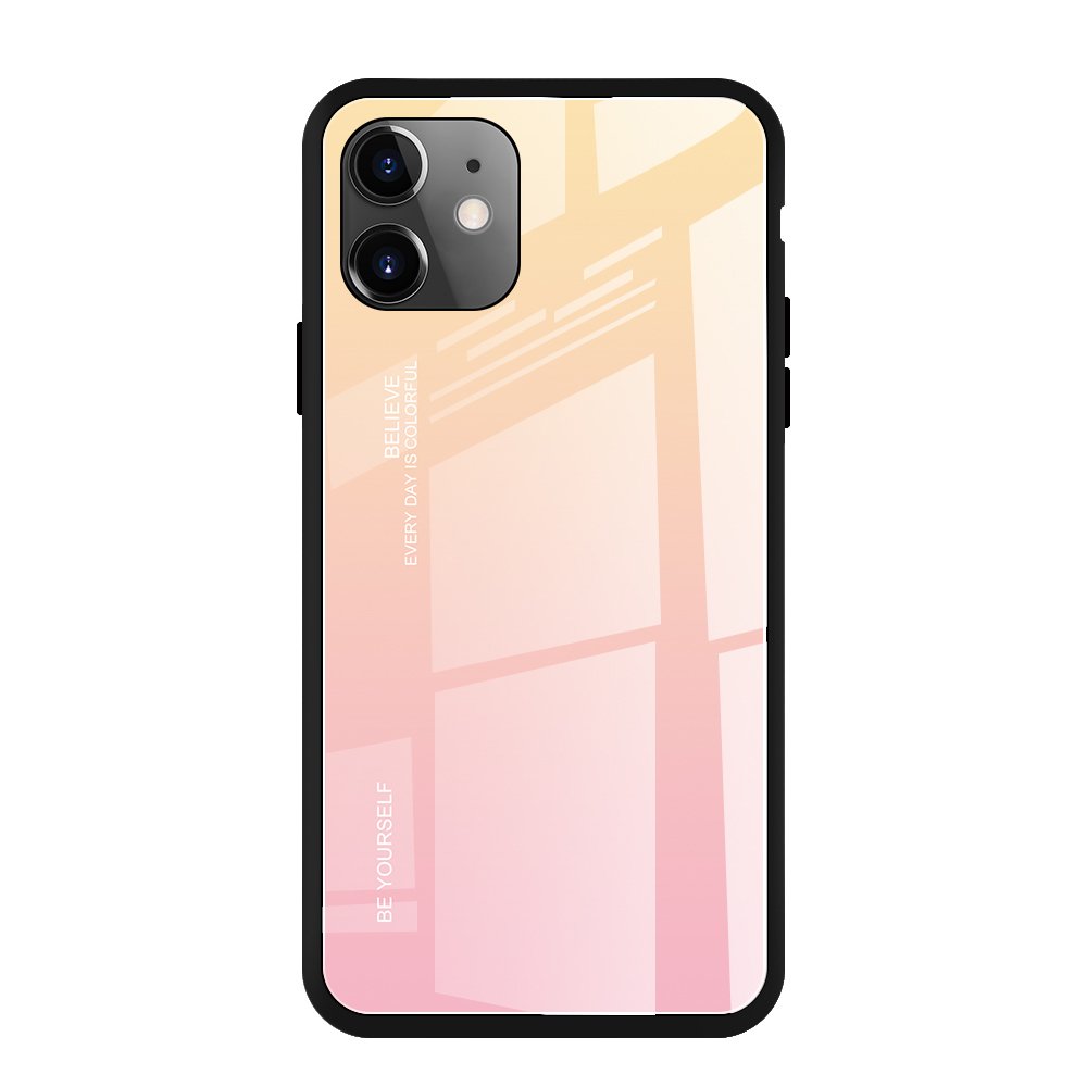 Gradient Glass Ümbris Iphone 11 (roosa)