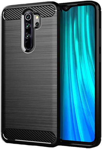 Silikoon Carbon Lux Xiaomi Redmi Note 8 Pro (must)