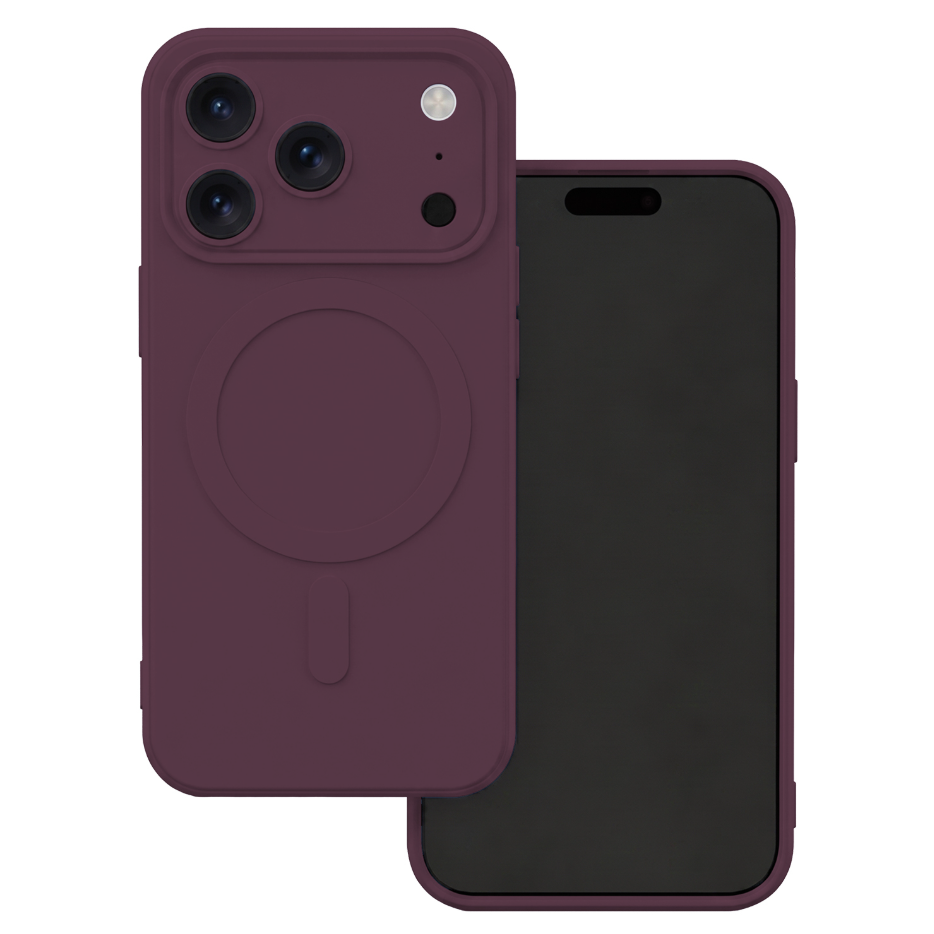 Silikoon Simple Color Mag iPhone 18 Pro/ 17 Pro (viinamari)