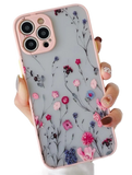 Ümbris Floral iPhone 12 Pro (heleroosa/lilled)