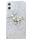 Silikoon 3D Flower iPhone X / Iphone XS (valged lilled)