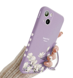 Ümbris Floral ripatsiga iPhone 13 Pro (lilla)