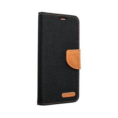 Ümbris kaanega Canvas Book Samsung A025F / Galaxy A02s (must/pruun)